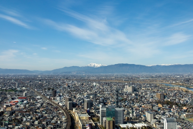 岐阜市の街並み